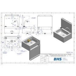 Lavabo avec mitigeur automatique A058