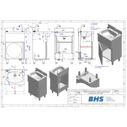 Lavabo avec mitigeur automatique A061