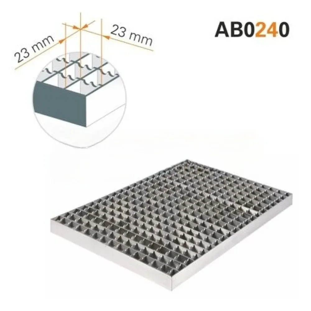 Grille en maille antidérapante 300 x 258 mm , maille 23×23 (BHS-AB0240-030AK)