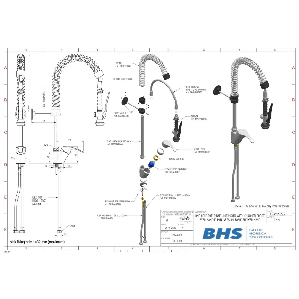 Robinets de douche ERA227 (ERAMINI227)