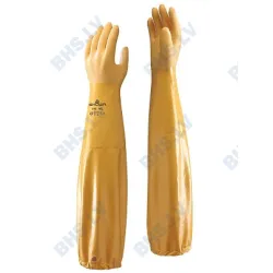 Gants en caoutchouc nitrile à manches longues 65 cm