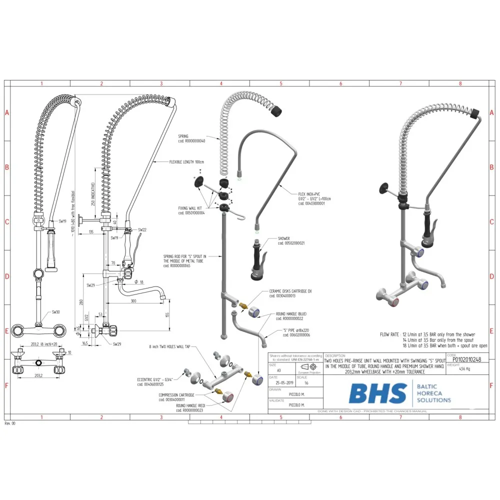 Mitigeur de douche avec 2 sorties P10248 (P0102010248)