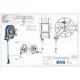 Wall mounted hose reels SR33A (SR000000033A)