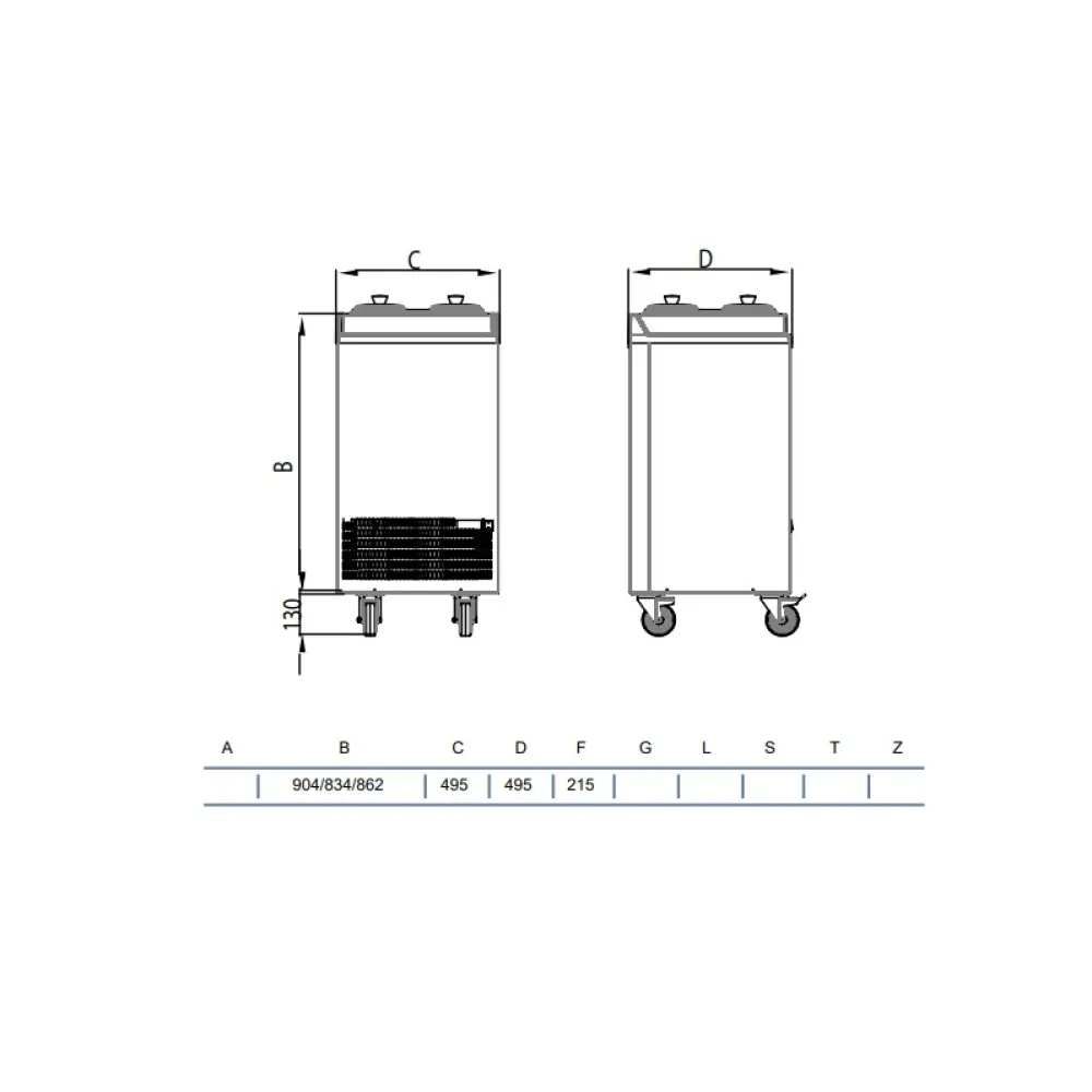 Ice cream cabinet V410V (V410 V OW)