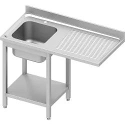 Table avec évier, self et emplacement pour frigo ou lave-vaisselle