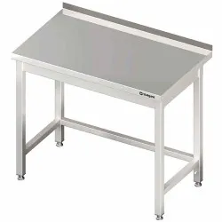 Table en acier inoxydable avec cadre et côté 400