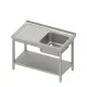 Easy assembly table with sink and shelf 1400 (983146140)
