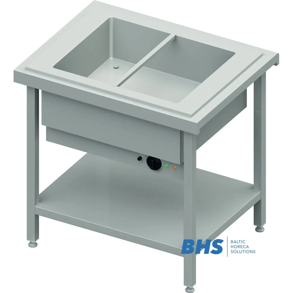 Karstais marmīts 2xGN1/1 ar kopējo kameru (BHS121091)