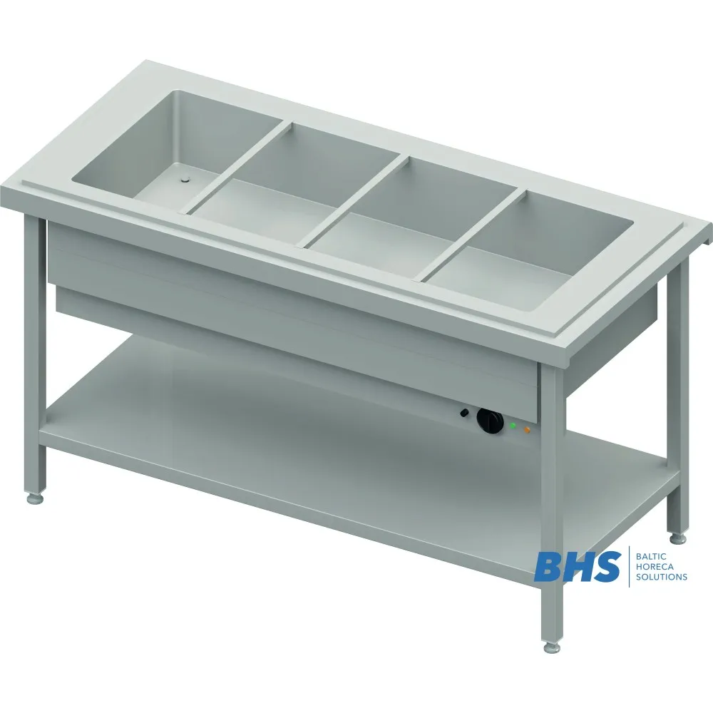 Karstais marmīts 4xGN1/1 ar kopējo kameru (ST123151)