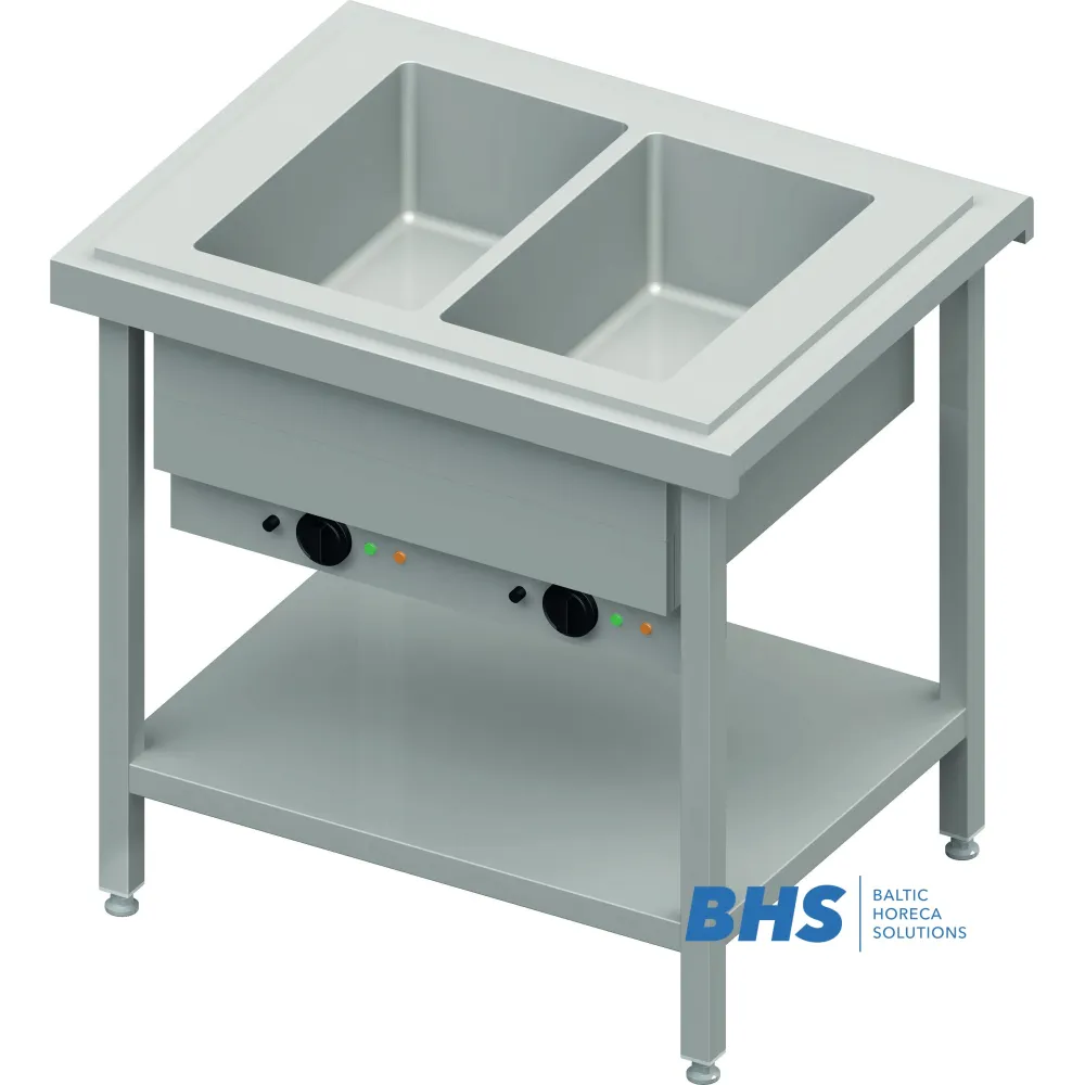 Karstais marmīts 2xGN1/1 ar atsevišķām kamerām (ST124091)