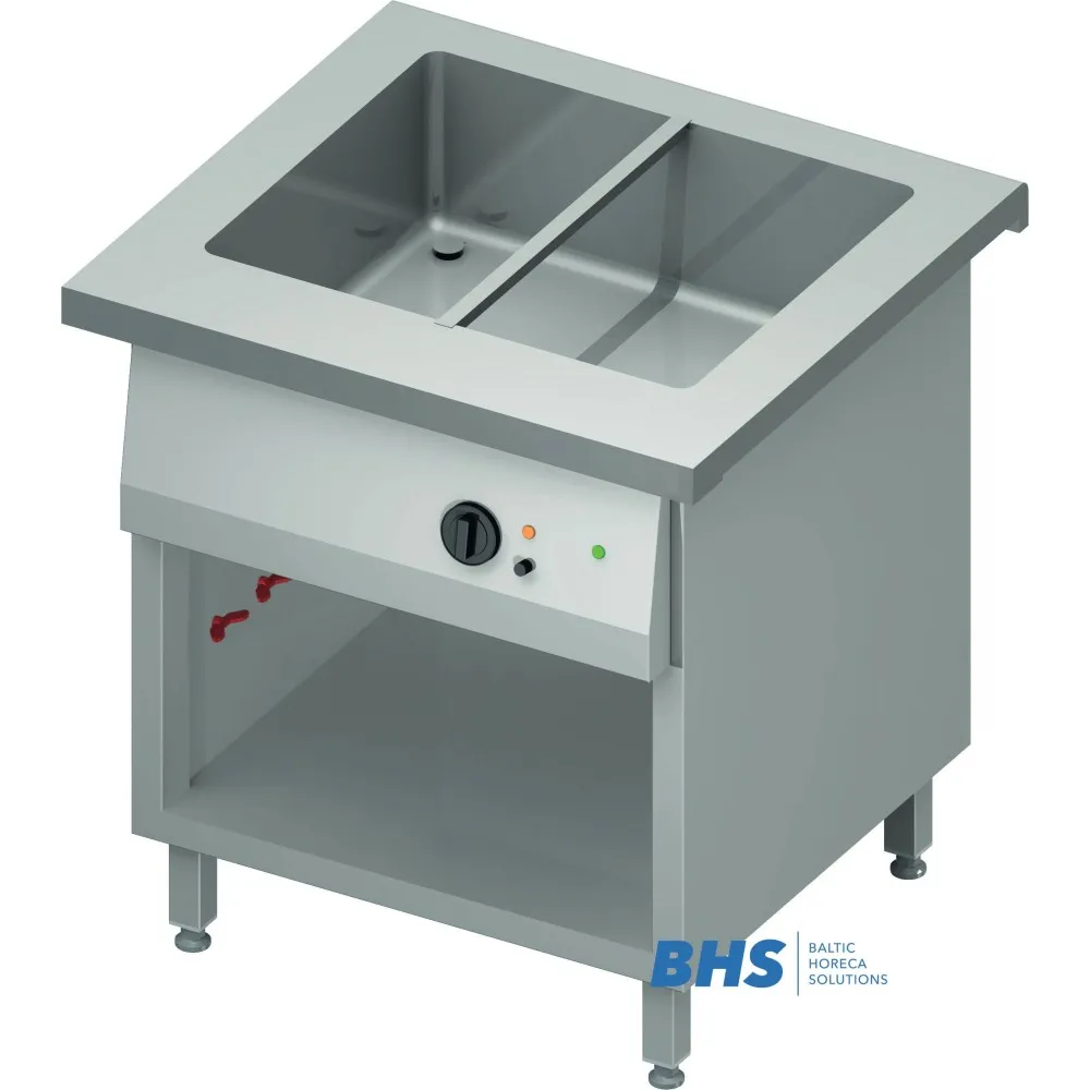 Karstais marmīts 2 GN1/1 ar kopējo kameru un plauktu (ST212081)