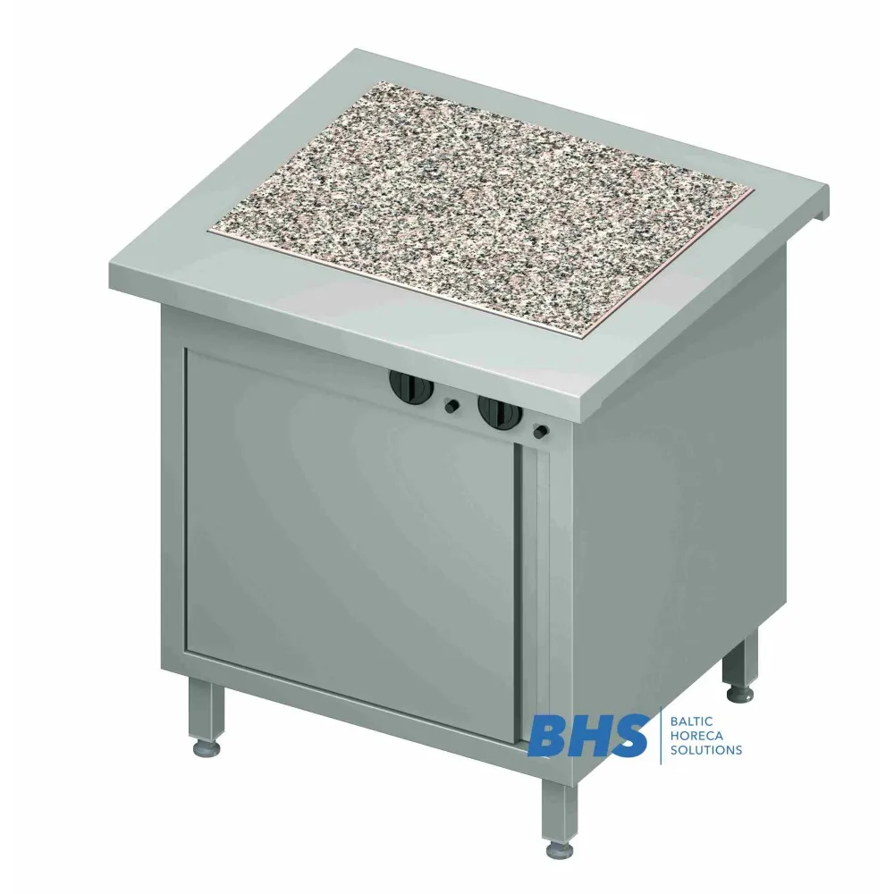 Karstā granīta virsma 2 GN1/1 ar silto skapi (BHS231081)