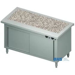 Karstā granīta virsma 4 GN1/1 ar silto skapi