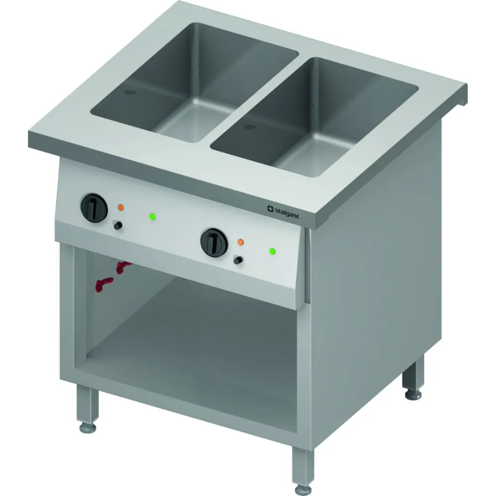 Cold chafing dish 2 GN1/1 with separator and a shelf (ST215081)