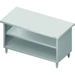 Neutral stand with 2 shelves 1400