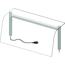 Verre de protection double, neutre  LED 790 mm