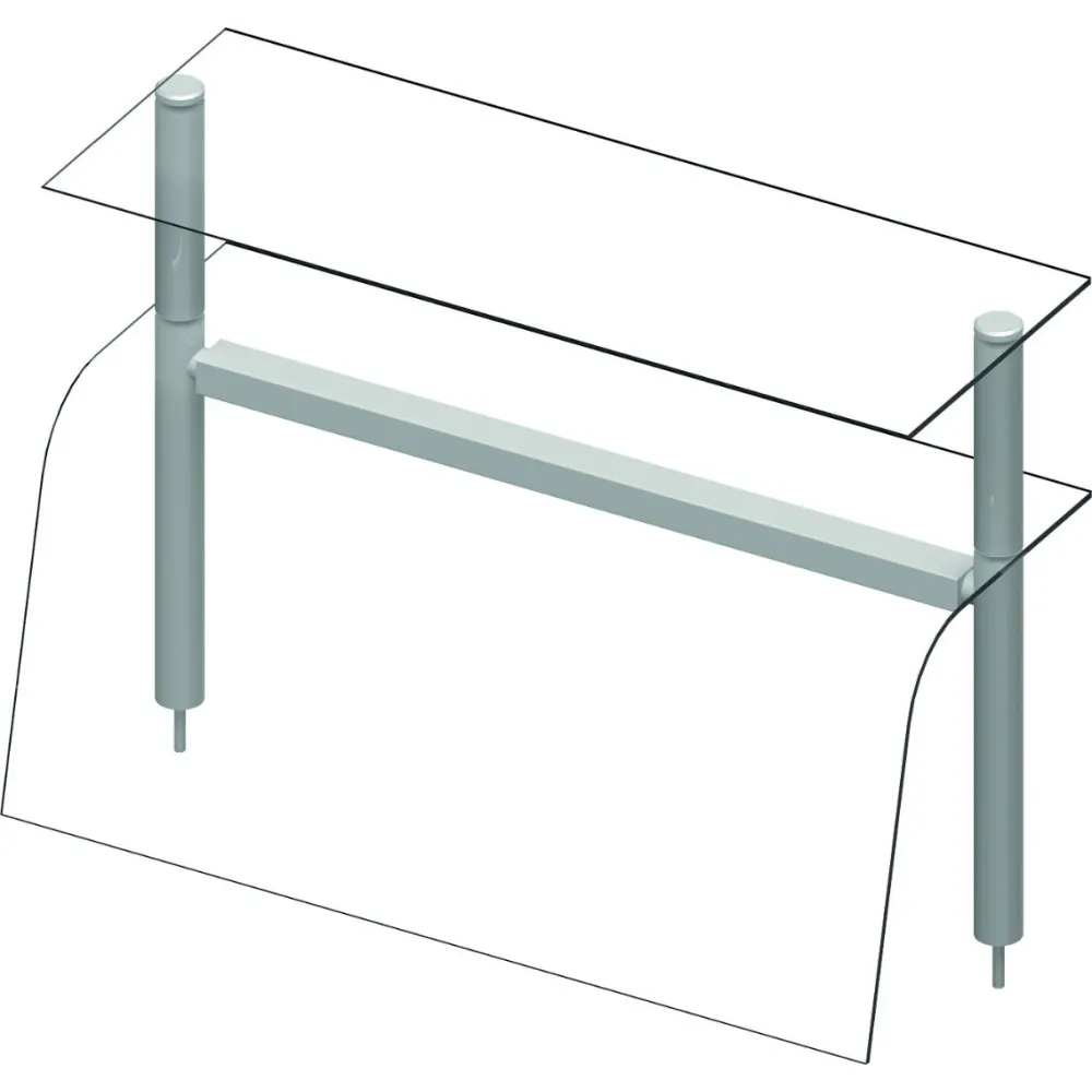 Verre de protection double, neutre 1122 mm (ST271111)