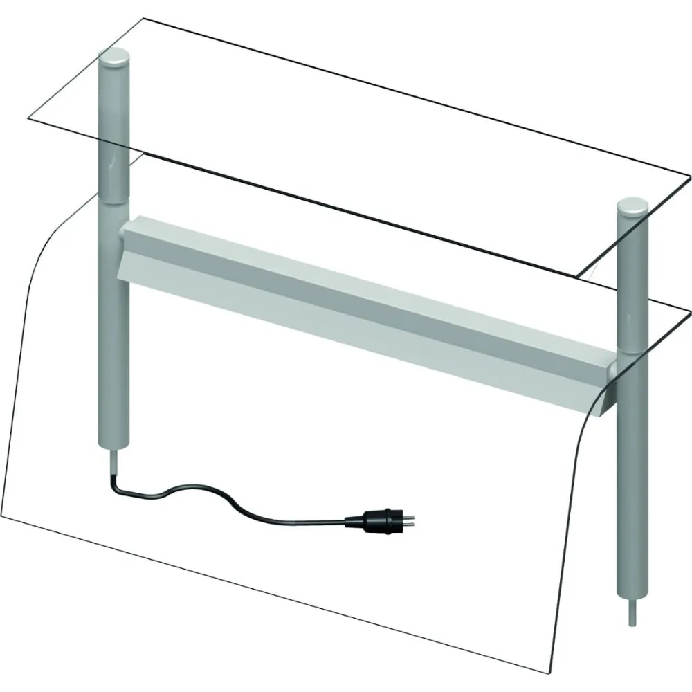 Verre de protection double, neutre  LED 990 mm (ST273101)