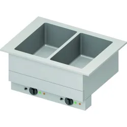 Marmites chaudes 2xGN1/1