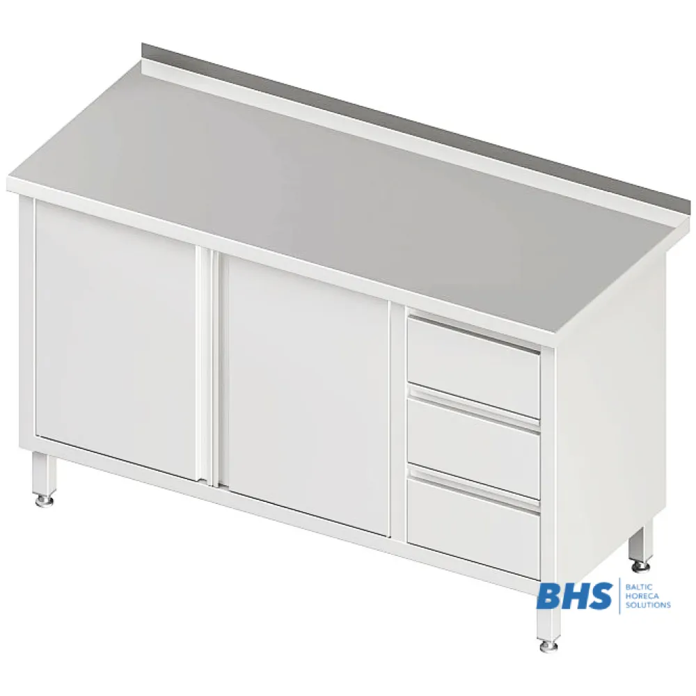 Table with 3 drawers and shutting door 1500 mm (980456150)
