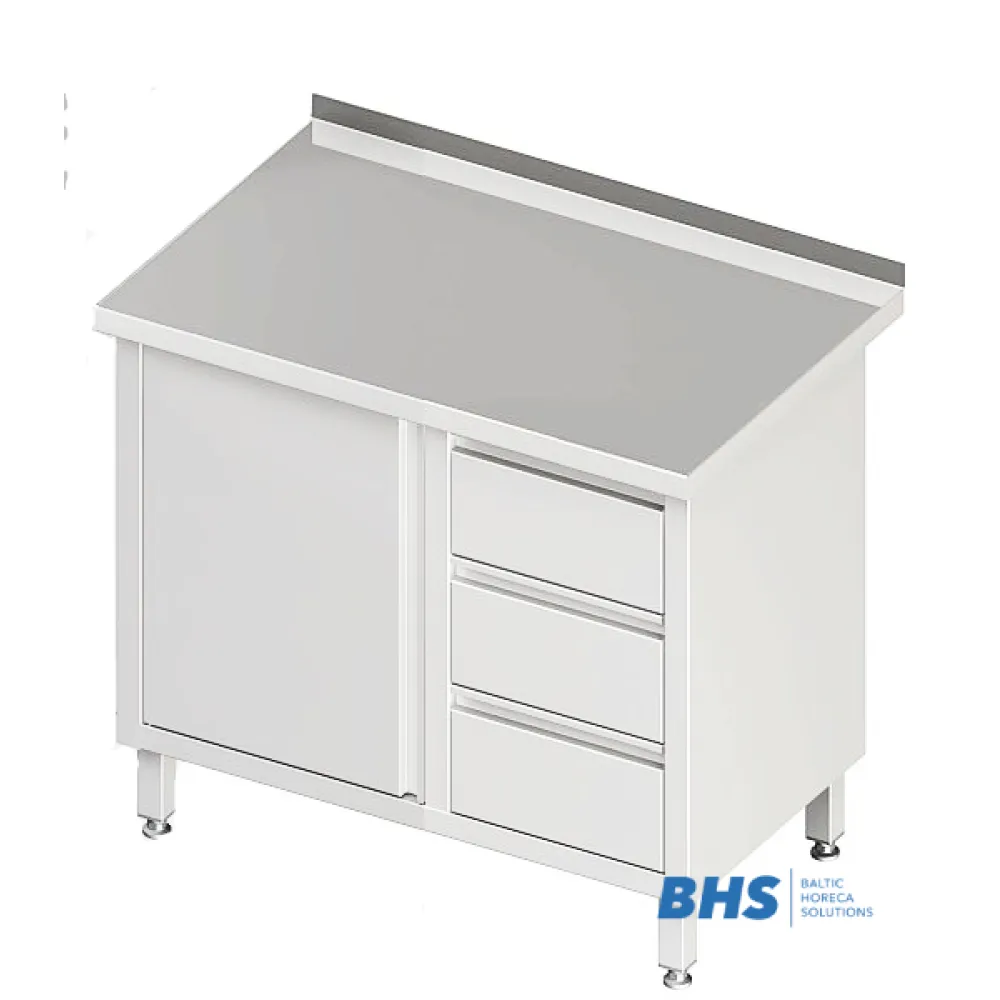 Table with 3 drawers and shutting door 900 mm (980436090)