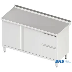 Table with 2 drawers and shutting door 1100 mm