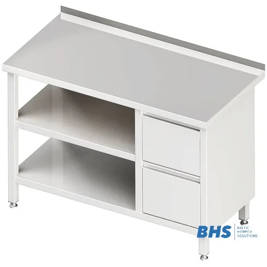 Bureau avec tiroirs et 2 étagères