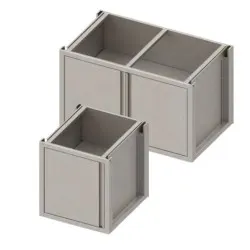 Armoire avec portes battantes H-660 mm