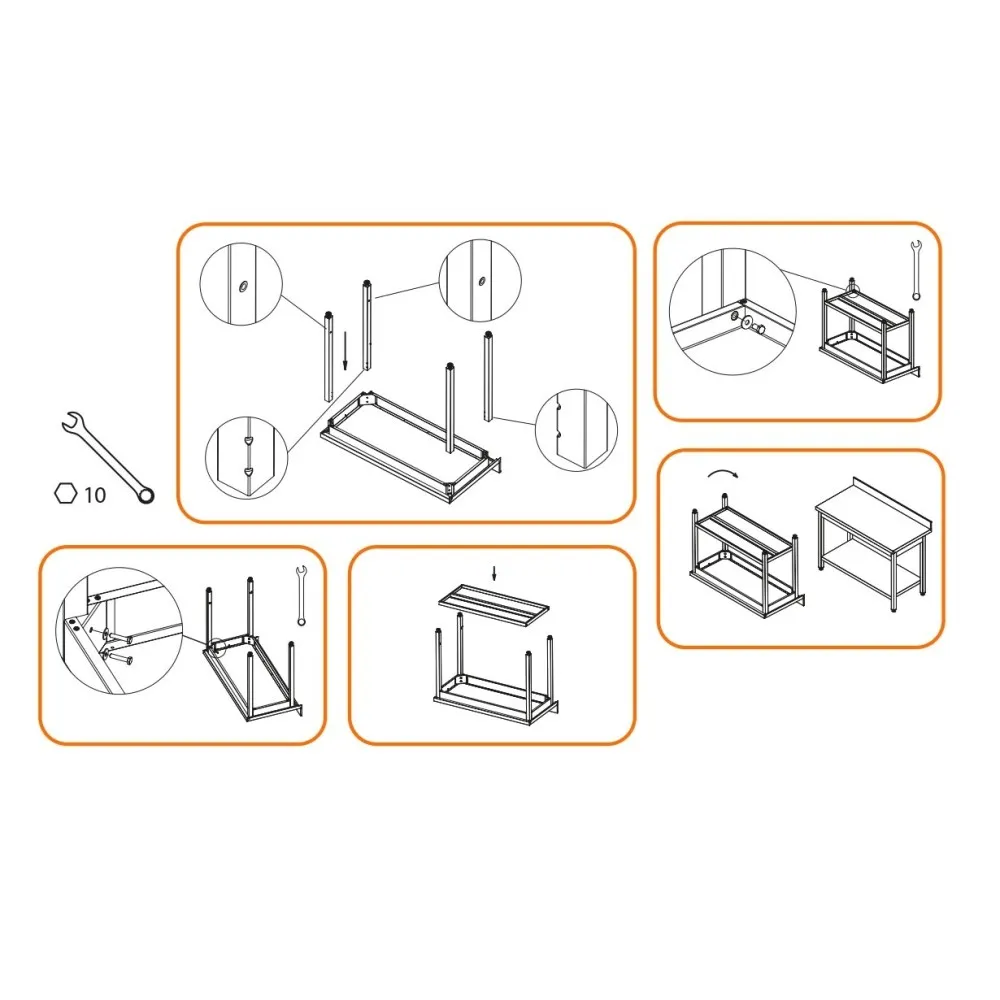 Unloading table for dishwasher 800 (954807080)