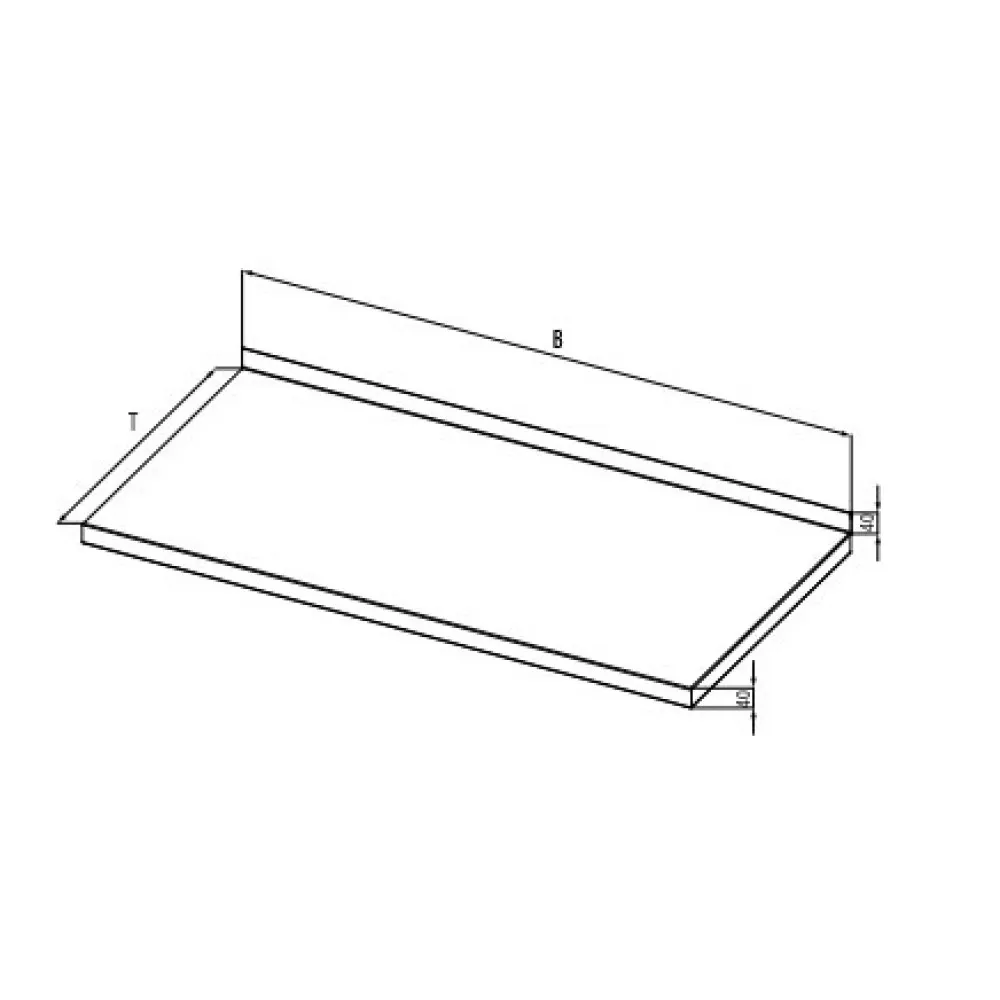 Surface de travail en acier inoxydable (983706040)