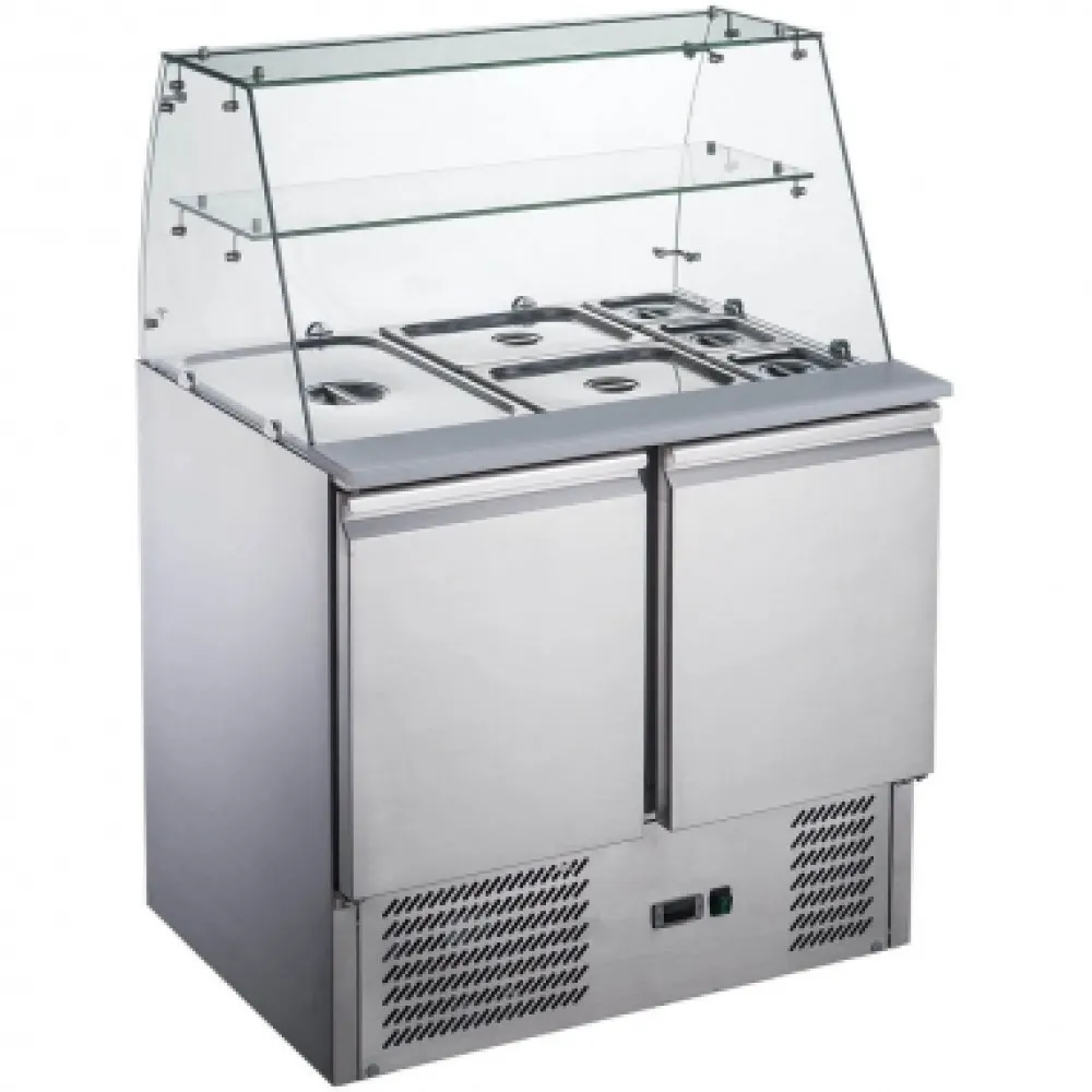 Cooling counter with showcase 10 x GN1/4 (832222)
