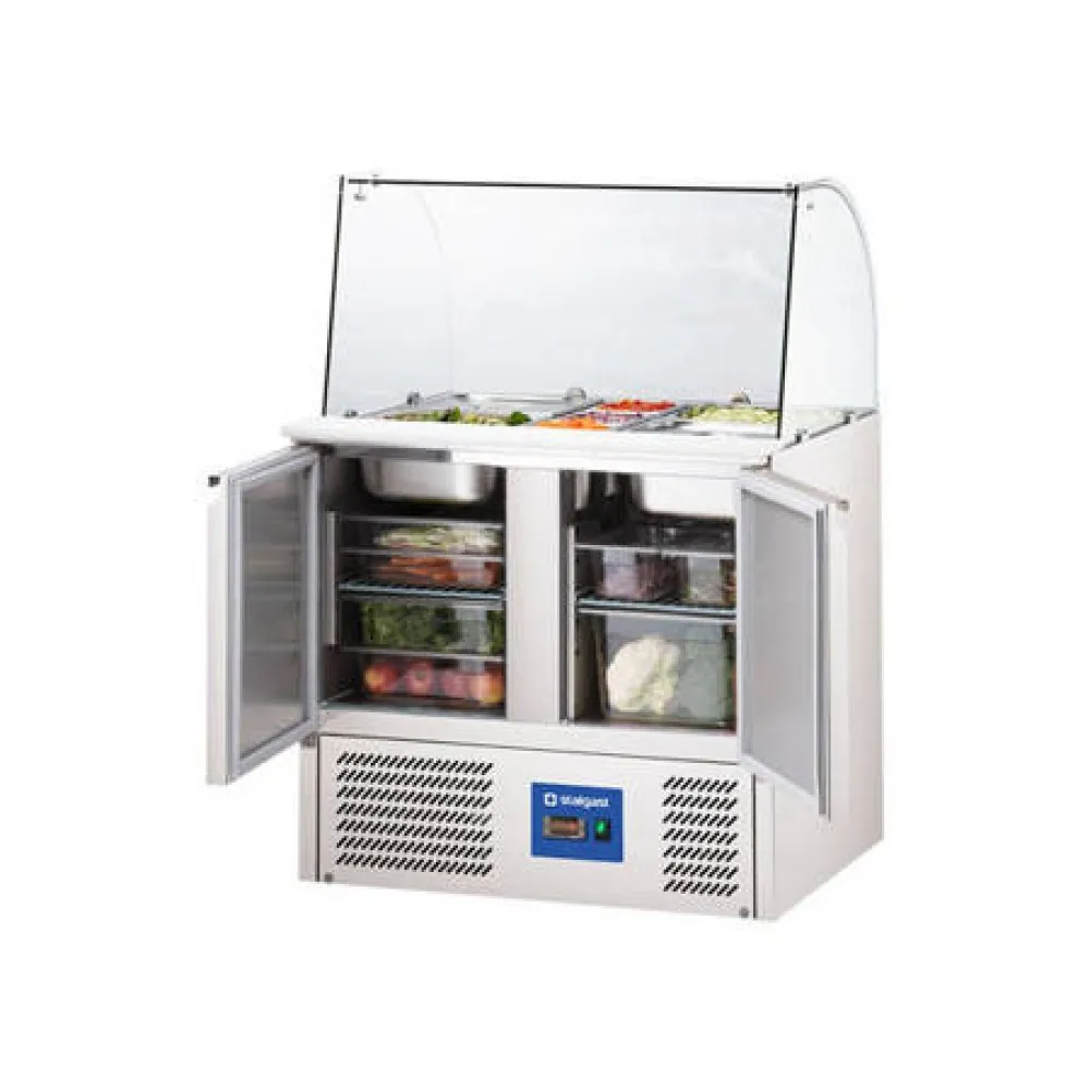 Cooling counter with showcase 10 x GN1/4 (832222)