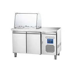 Cooling counter with showcase 8 x GN1/4