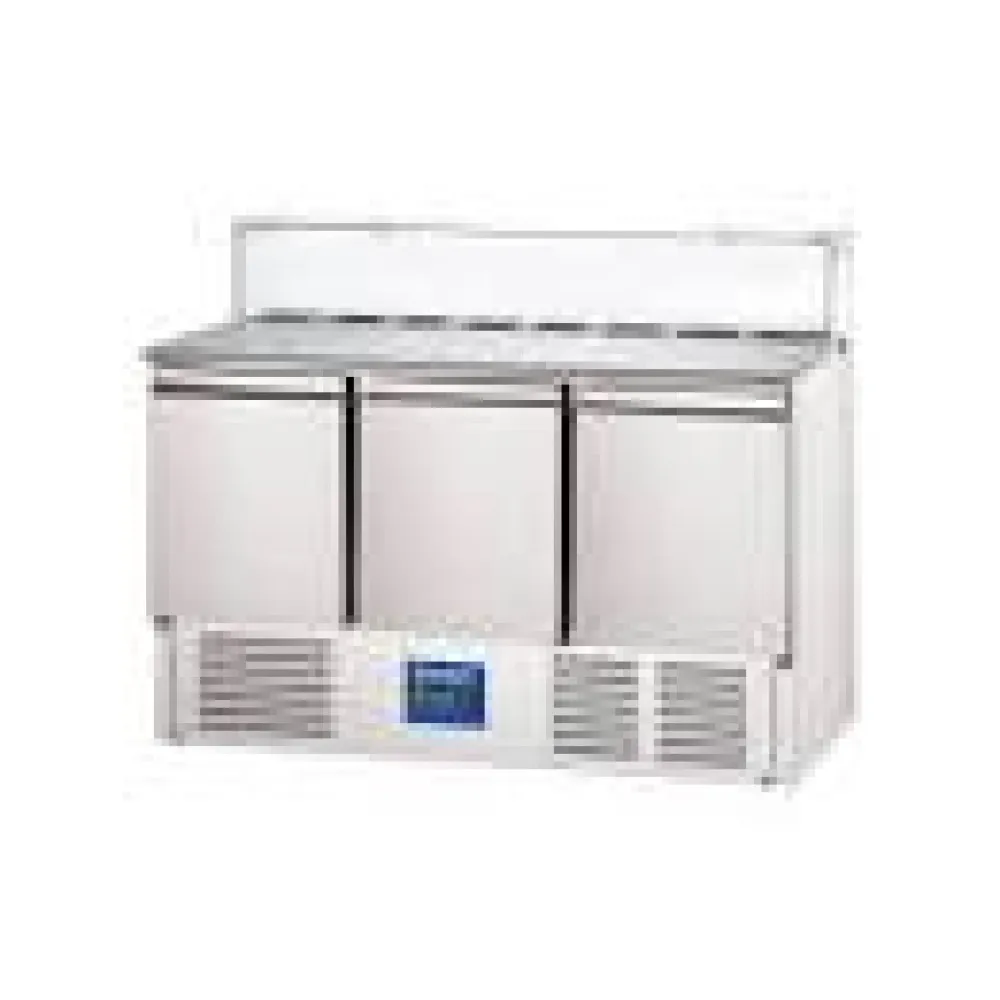 REFRIGERATED PIZZA COUNTER WITH DISPLAY CASE  402l (833037)