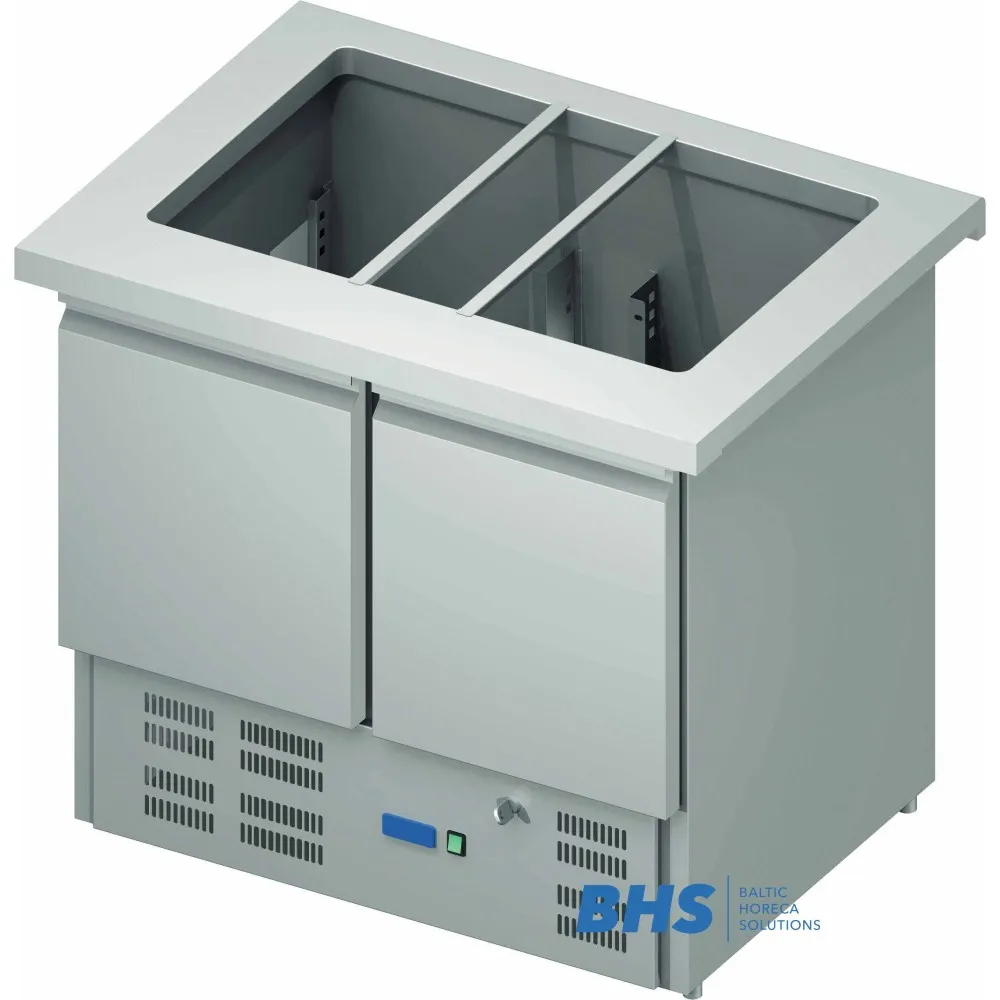 Salātu galds 10 GN1/4 ar ledusskapi (BHS206101)