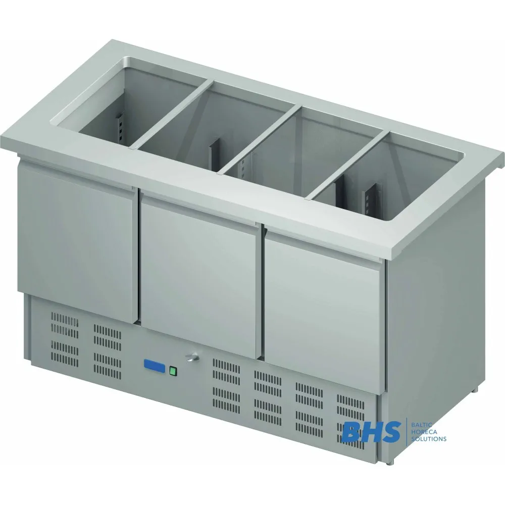 Salātu galds 16 GN1/4 ar ledusskapi (BHS207151)