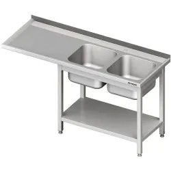 Table avec évier, self et emplacement pour frigo ou lave-vaisselle