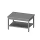 Low stainless steel central table with shelf 1000 (954257100)