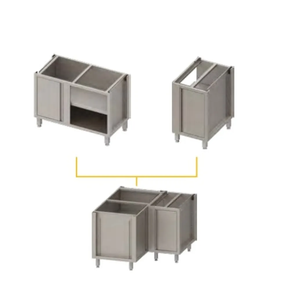 Armoire d'angle avec portes H-810 mm (BX11558)