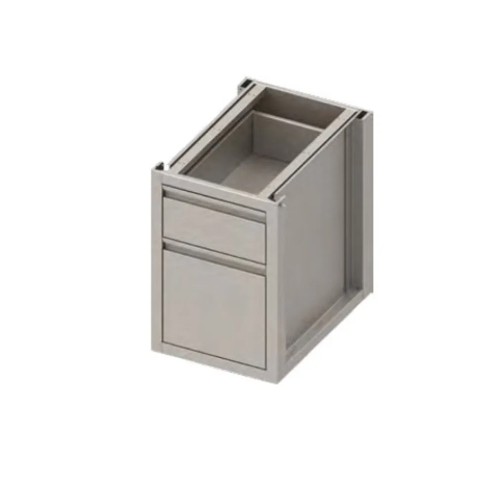 Armoire avec 2 tiroirs H-660 mm (943595045F)