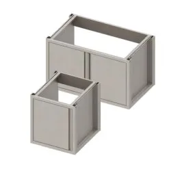 Armoire sous l'évier avec portes battantes H-660 mm