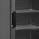 Congélateur vitrine noir avec porte vitrée chauffante, 270l (UFSC371G BLACK)