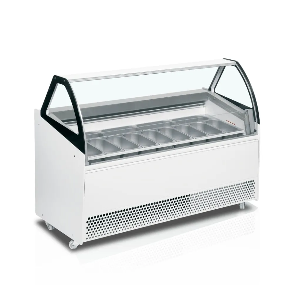 Ice cream freezer with low front glass 325l (BERMUDA VIEW RV13)