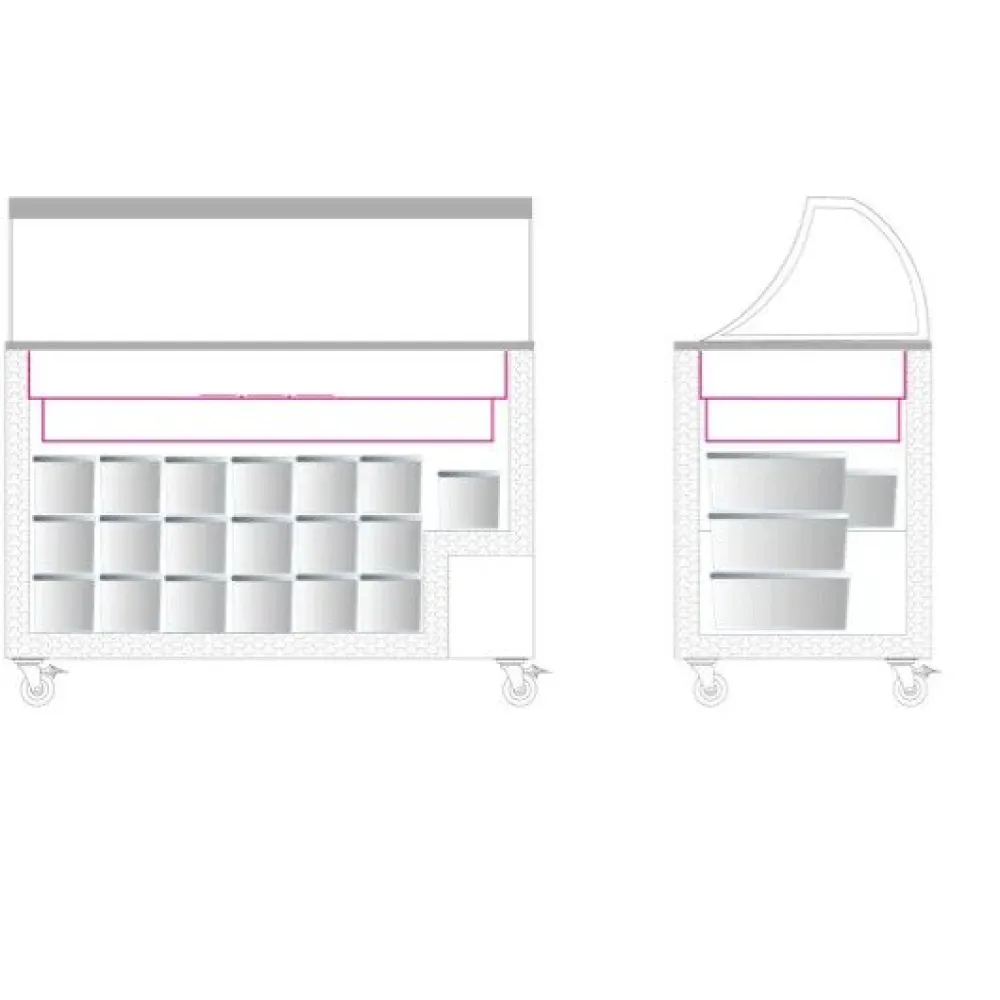 Ice cream freezer 350L (IC400SC-SO)
