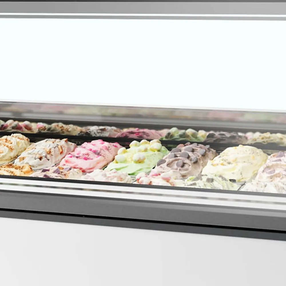 Ice cream freezer with flat glass 0.71 m² (MILLENNIUM ST12)