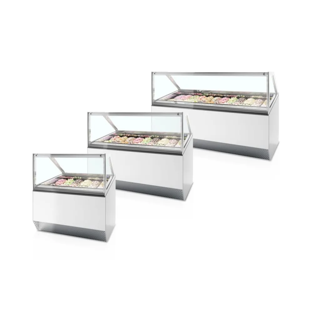 Ice cream freezer with flat glass 0.71 m² (MILLENNIUM ST12)