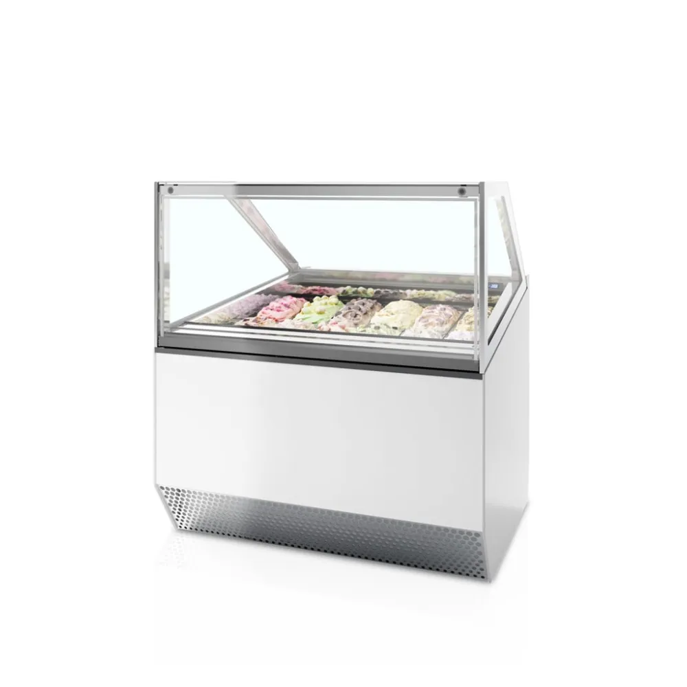 Ice cream freezer with flat glass 0.71 m² (MILLENNIUM ST12)
