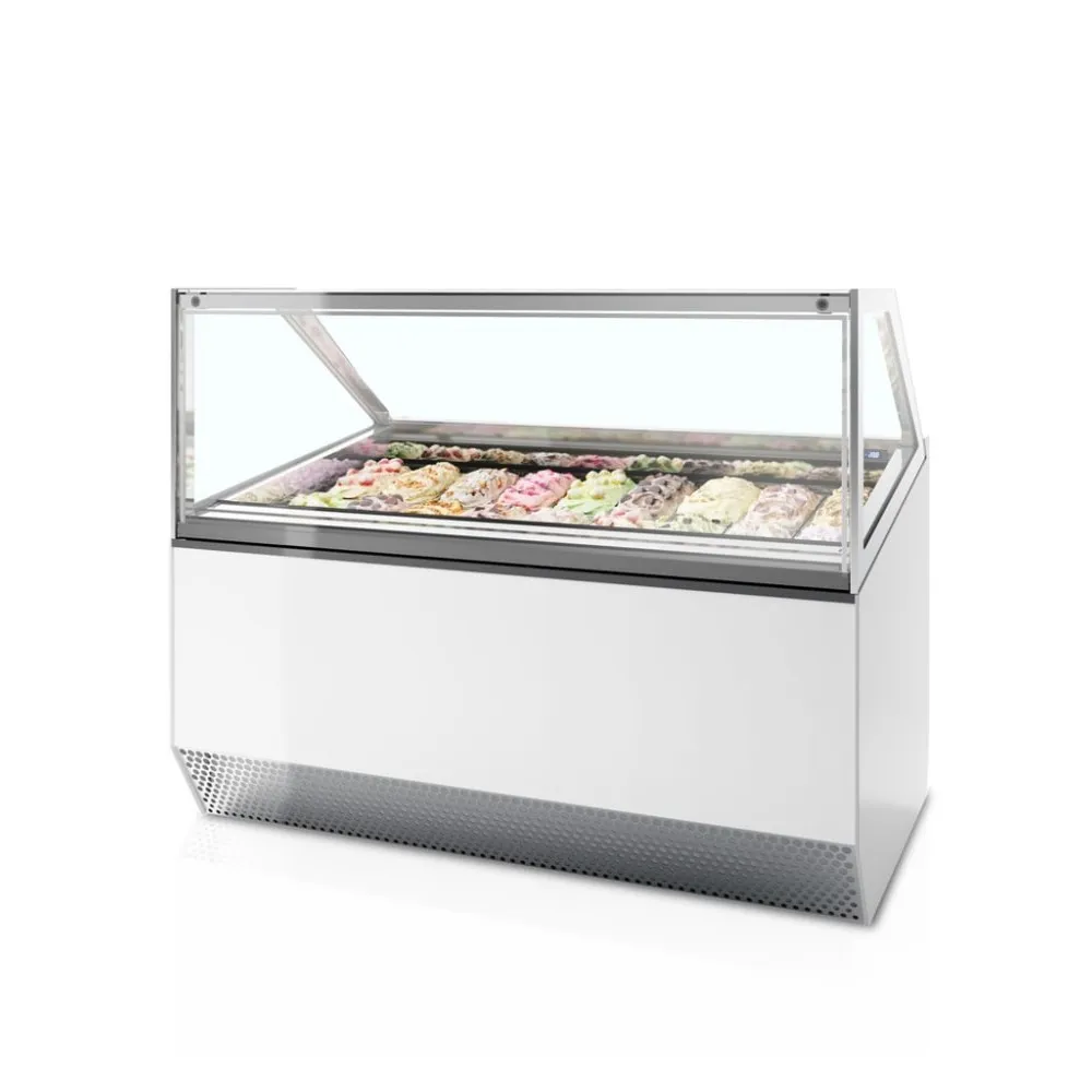 Ice cream freezer with flat glass 1.07 m² (MILLENNIUM ST18)