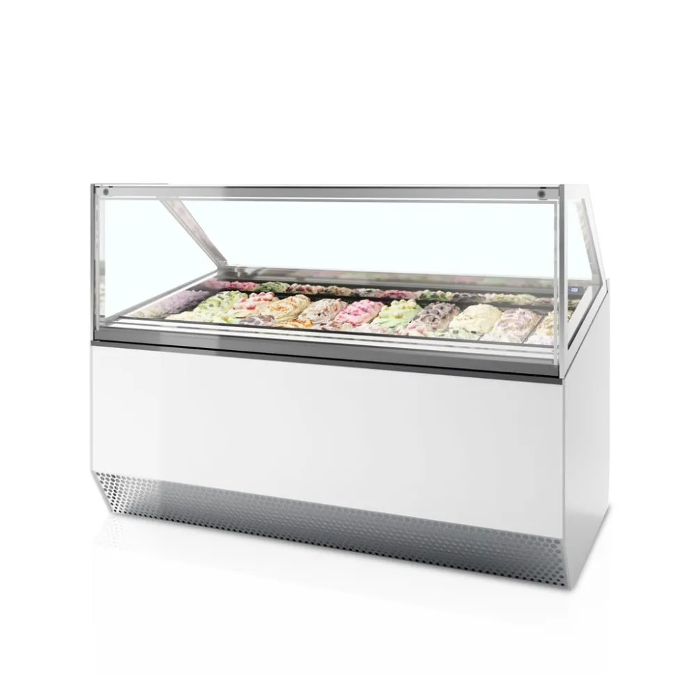 Ice cream freezer with flat glass 1.19 m² (MILLENNIUM ST20)