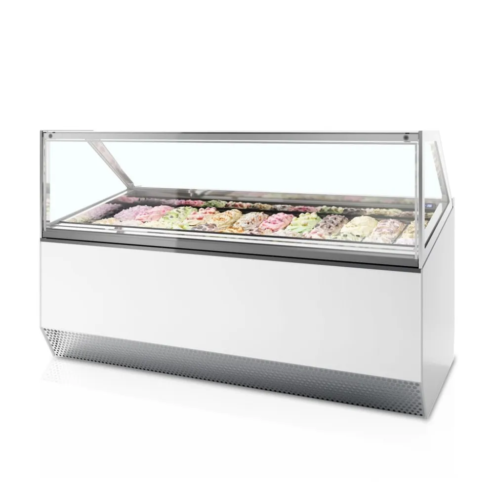 Ice cream freezer with flat glass 1.43 m² (MILLENNIUM ST24)